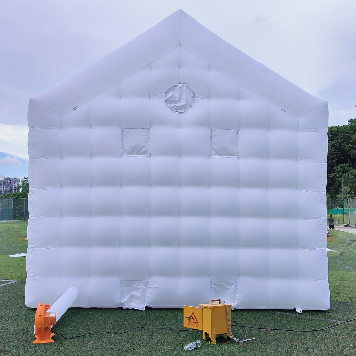SAYOK Inflatable Nightclub, Inflatable Party Tent with Disco Ball Light, Inflatable Night Club Tent for Adults Wedding Birthday Backyard Party Business