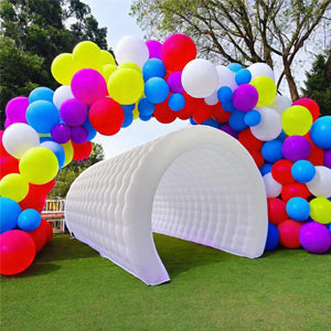 Sayok Inflatable Tunnel Sports Tunnel Entrance Inflatable Tunnel Tent for Event Wedding Advertising Party Exhibition Promotion(White, 16.5x10x10ft)