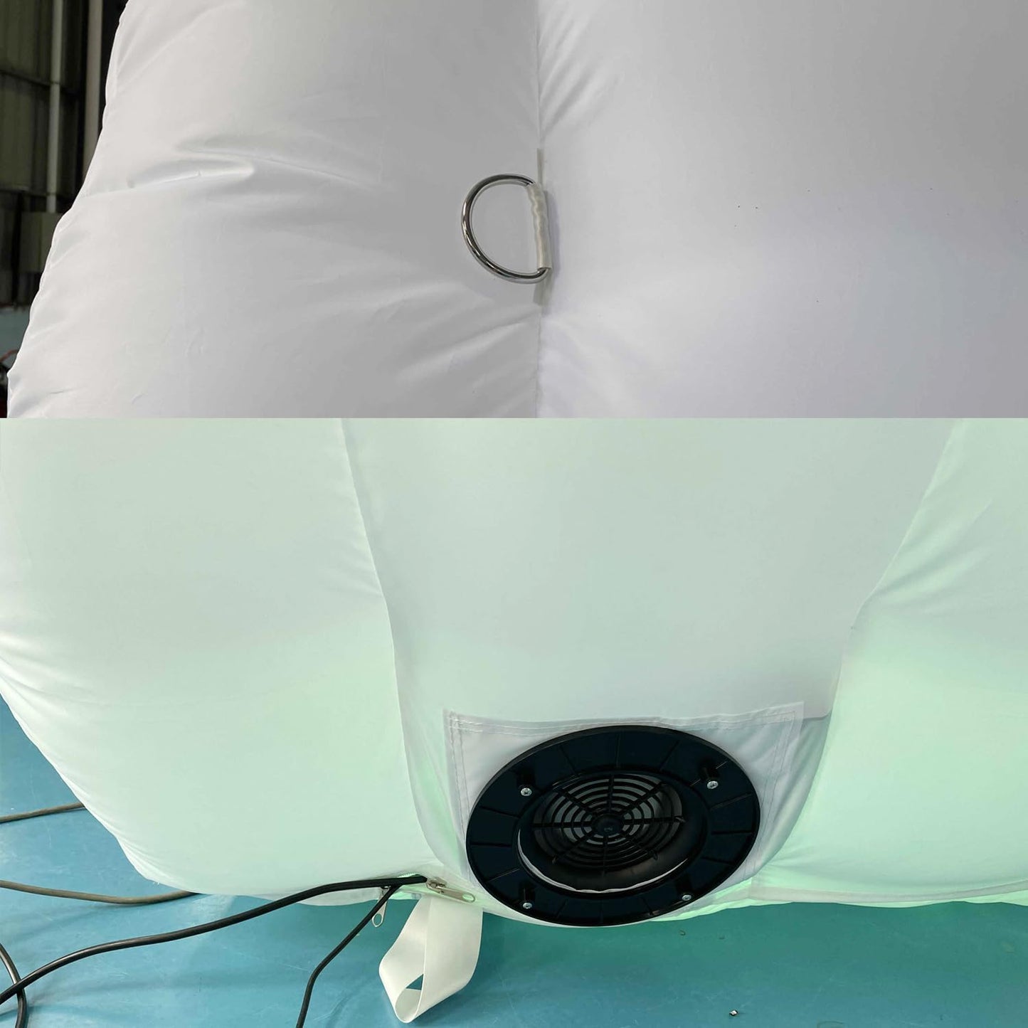 Sayok Inflatable Tunnel Sports Tunnel Entrance Inflatable Tunnel Tent for Event Wedding Advertising Party Exhibition Promotion(White, 16.5x10x10ft)