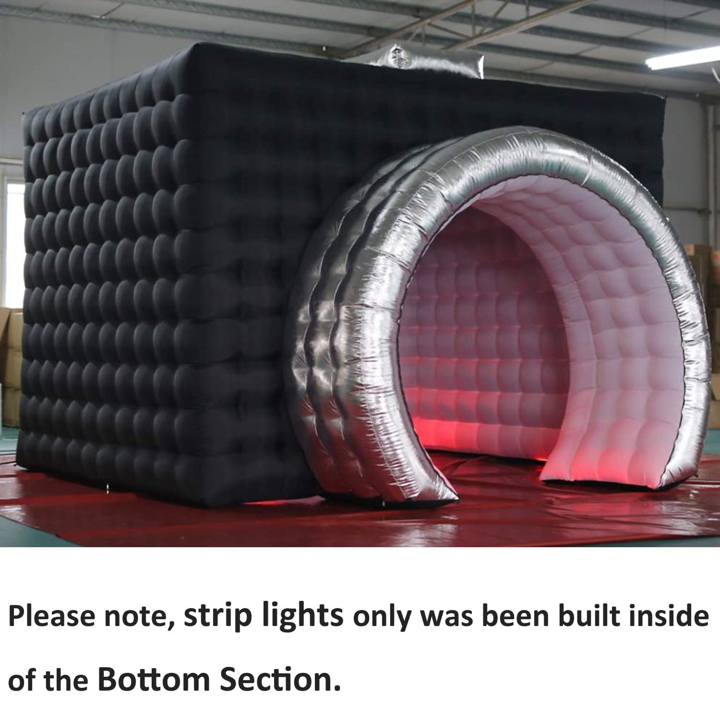 SAYOK Inflatable Party Tent Inflatable Nightclub White Inflatable Camera Photo Booth Enclosure Inflatable Cube Tent for Event, Show, Exhibition, Bars, Clubs, Tourism, Parties