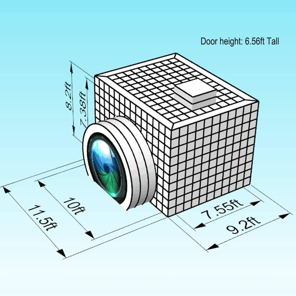 SAYOK Inflatable Party Tent Inflatable Nightclub White Inflatable Camera Photo Booth Enclosure Inflatable Cube Tent for Event, Show, Exhibition, Bars, Clubs, Tourism, Parties