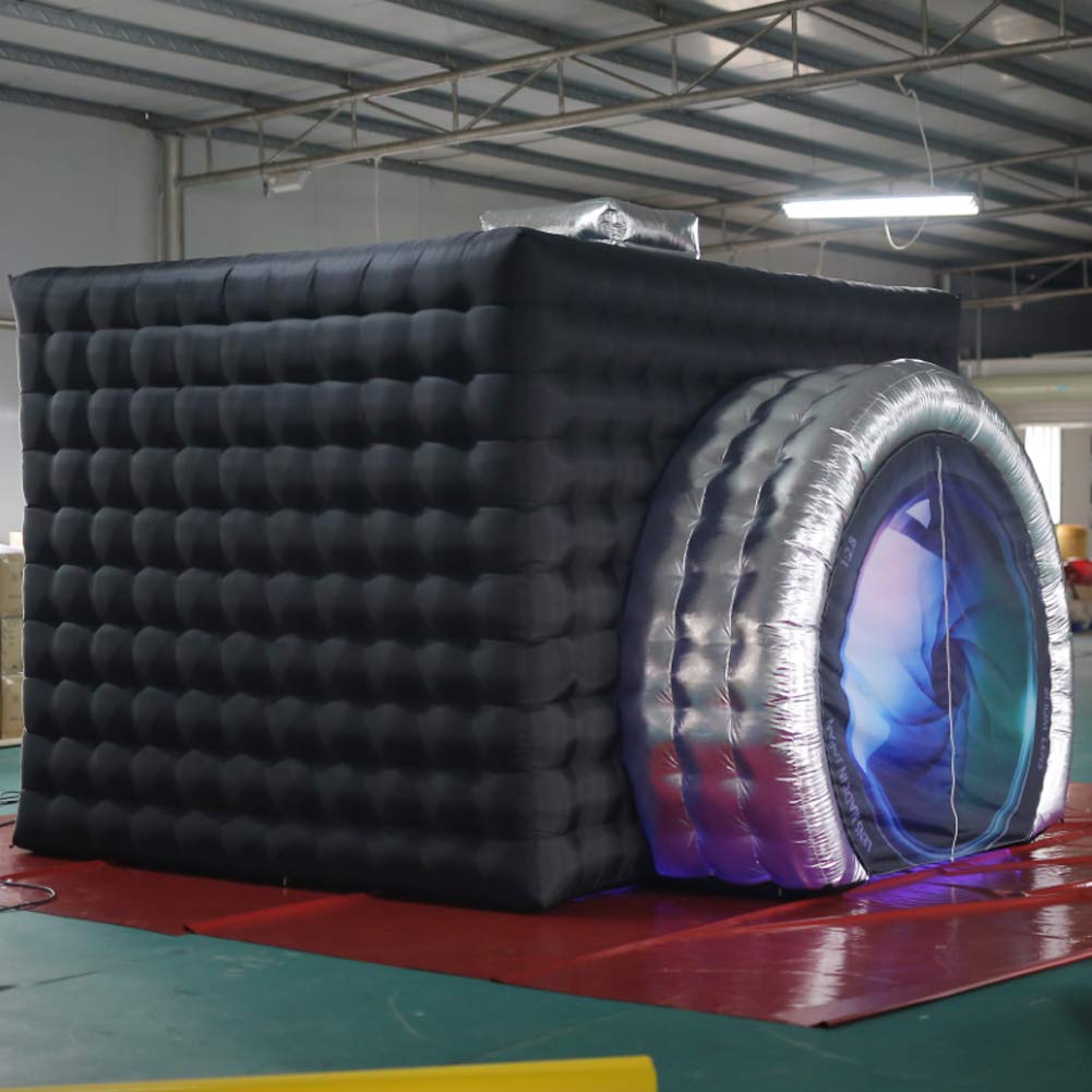 SAYOK Inflatable Party Tent Inflatable Nightclub White Inflatable Camera Photo Booth Enclosure Inflatable Cube Tent for Event, Show, Exhibition, Bars, Clubs, Tourism, Parties