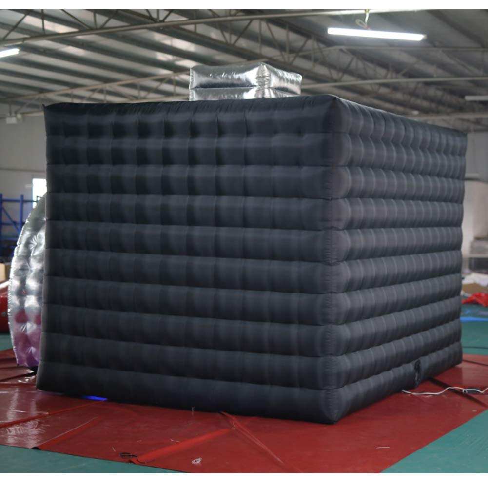 SAYOK Inflatable Party Tent Inflatable Nightclub White Inflatable Camera Photo Booth Enclosure Inflatable Cube Tent for Event, Show, Exhibition, Bars, Clubs, Tourism, Parties
