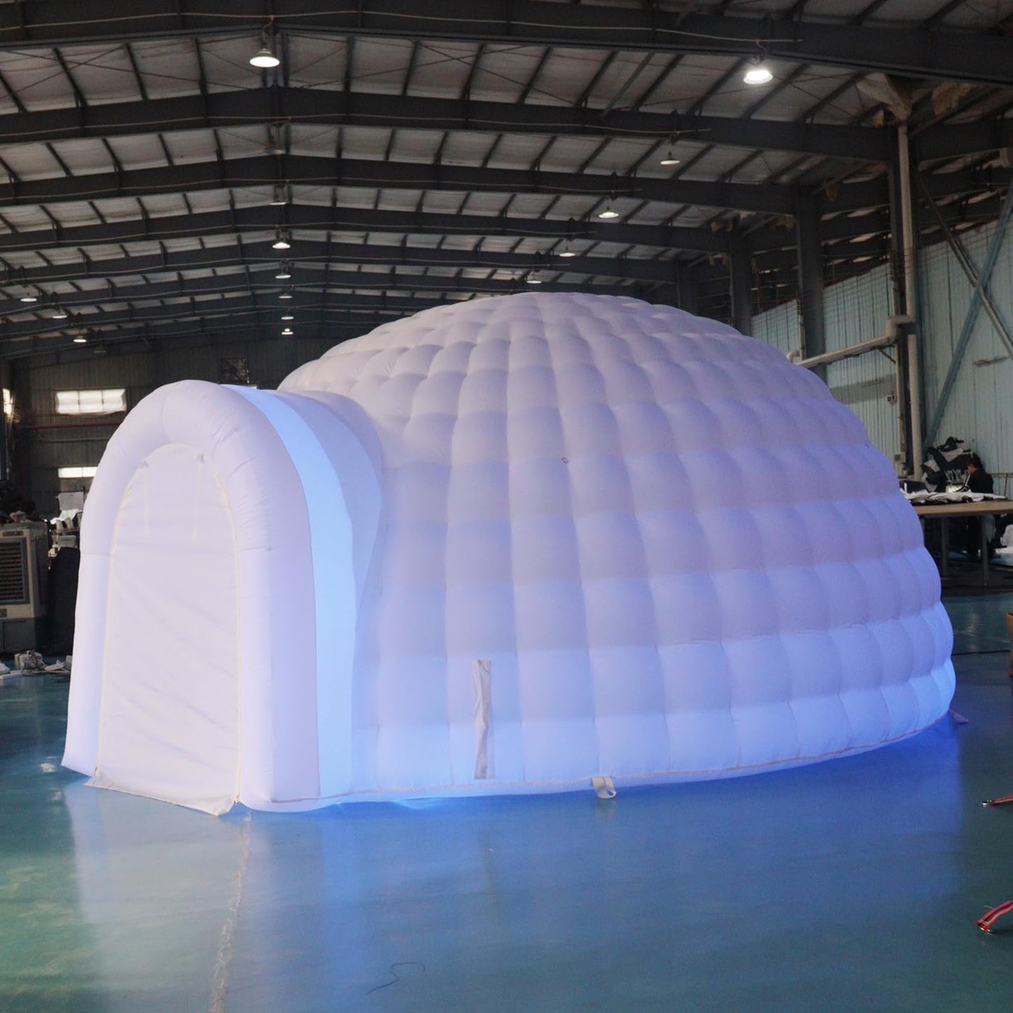 SAYOK Outdoor Portable Inflatable Igloo Dome Tent with Led Light for Party Wedding Event Camping