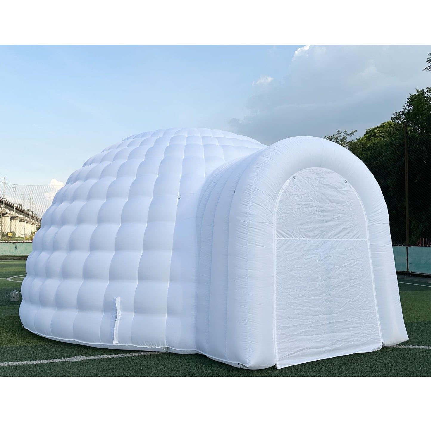 SAYOK Outdoor Portable Inflatable Igloo Dome Tent with Led Light for Party Wedding Event Camping