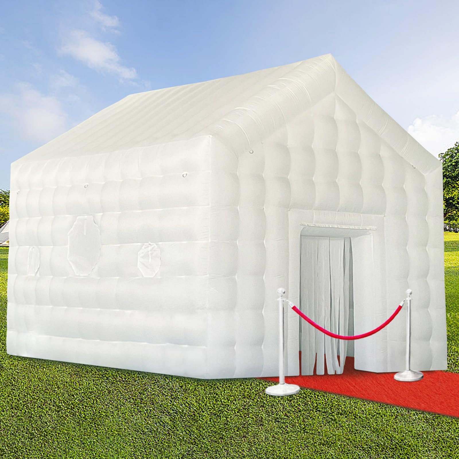 SAYOK Inflatable Nightclub, Inflatable Party Tent with Disco Ball Light, Inflatable Night Club Tent for Adults Wedding Birthday Backyard Party Business