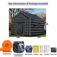 SAYOK Inflatable Nightclub, Inflatable Party Tent with Disco Ball Light, Inflatable Night Club Tent for Adults Wedding Birthday Backyard Party Business inflatable house​