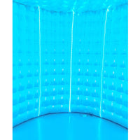SAYOK 10ft Diameter Round Inflatable LED 360 Photo Booth Enclosure with LED Lights & Blower, 360 Photo Booth Backdrop for Wedding, Party, Birthday, Exhibition