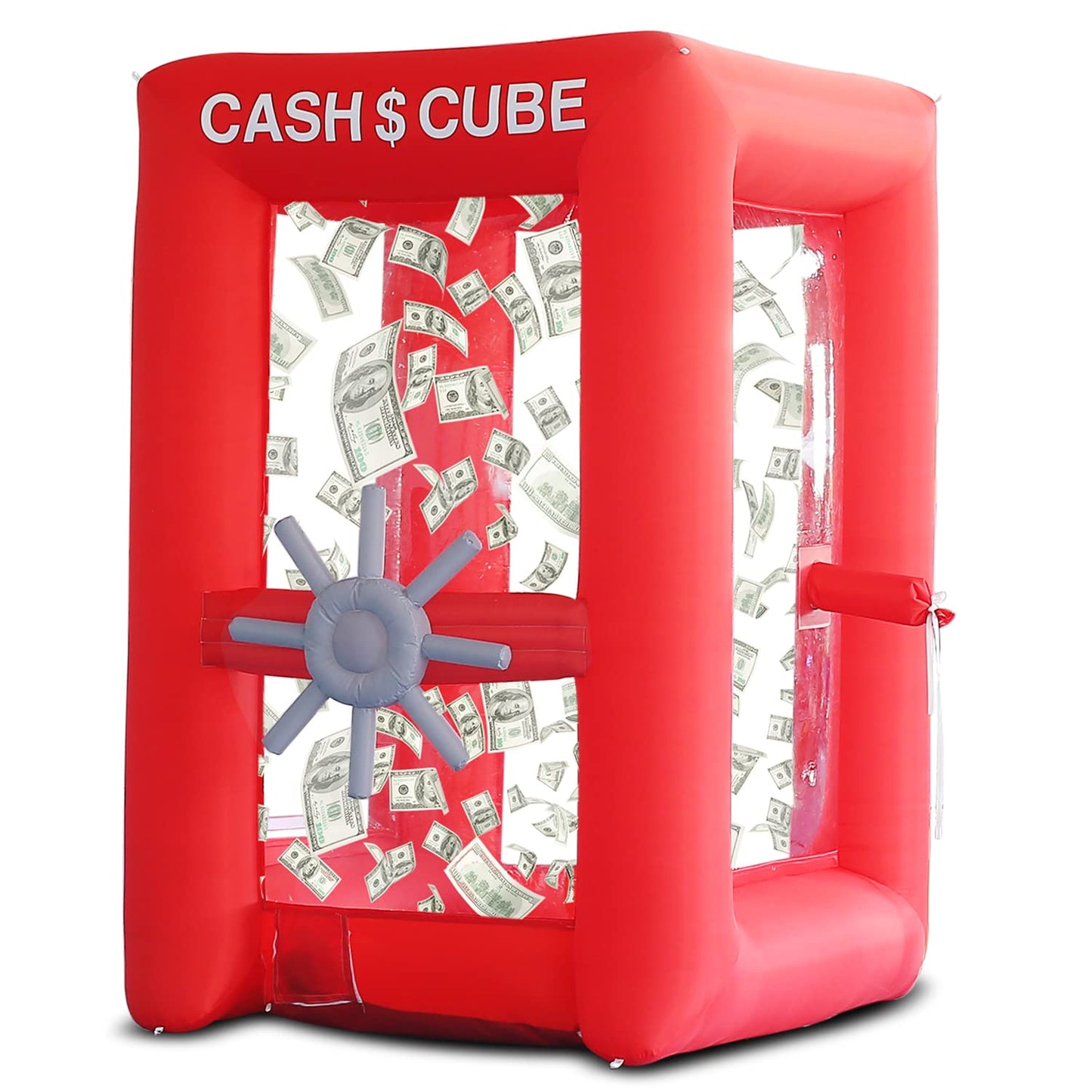 SAYOK Inflatable Cash Cube Booth Inflatable Money Grab Machine for Business Advertising Event Promotion(NO BLOWERS INCLUDED, 5.9x5.9x8.2ft)