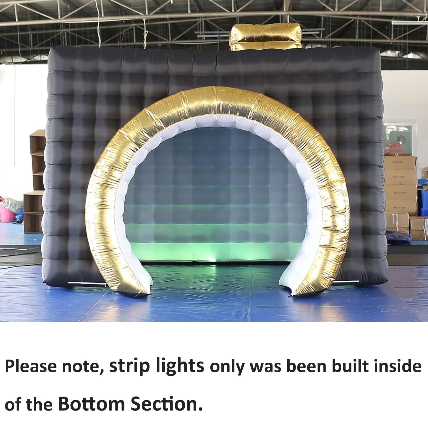 SAYOK Inflatable Party Tent Inflatable Nightclub White Inflatable Camera Photo Booth Enclosure Inflatable Cube Tent for Event, Show, Exhibition, Bars, Clubs, Tourism, Parties