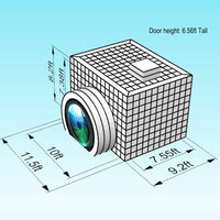 SAYOK Inflatable Party Tent Inflatable Nightclub White Inflatable Camera Photo Booth Enclosure Inflatable Cube Tent for Event, Show, Exhibition, Bars, Clubs, Tourism, Parties