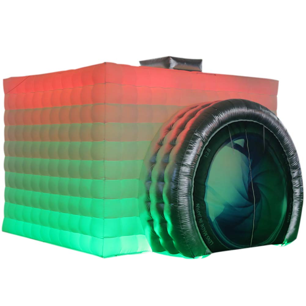 SAYOK Inflatable Party Tent Inflatable Nightclub White Inflatable Camera Photo Booth Enclosure Inflatable Cube Tent for Event, Show, Exhibition, Bars, Clubs, Tourism, Parties