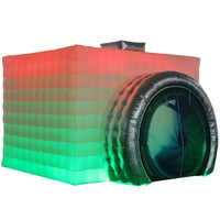 SAYOK Inflatable Party Tent Inflatable Nightclub White Inflatable Camera Photo Booth Enclosure Inflatable Cube Tent for Event, Show, Exhibition, Bars, Clubs, Tourism, Parties