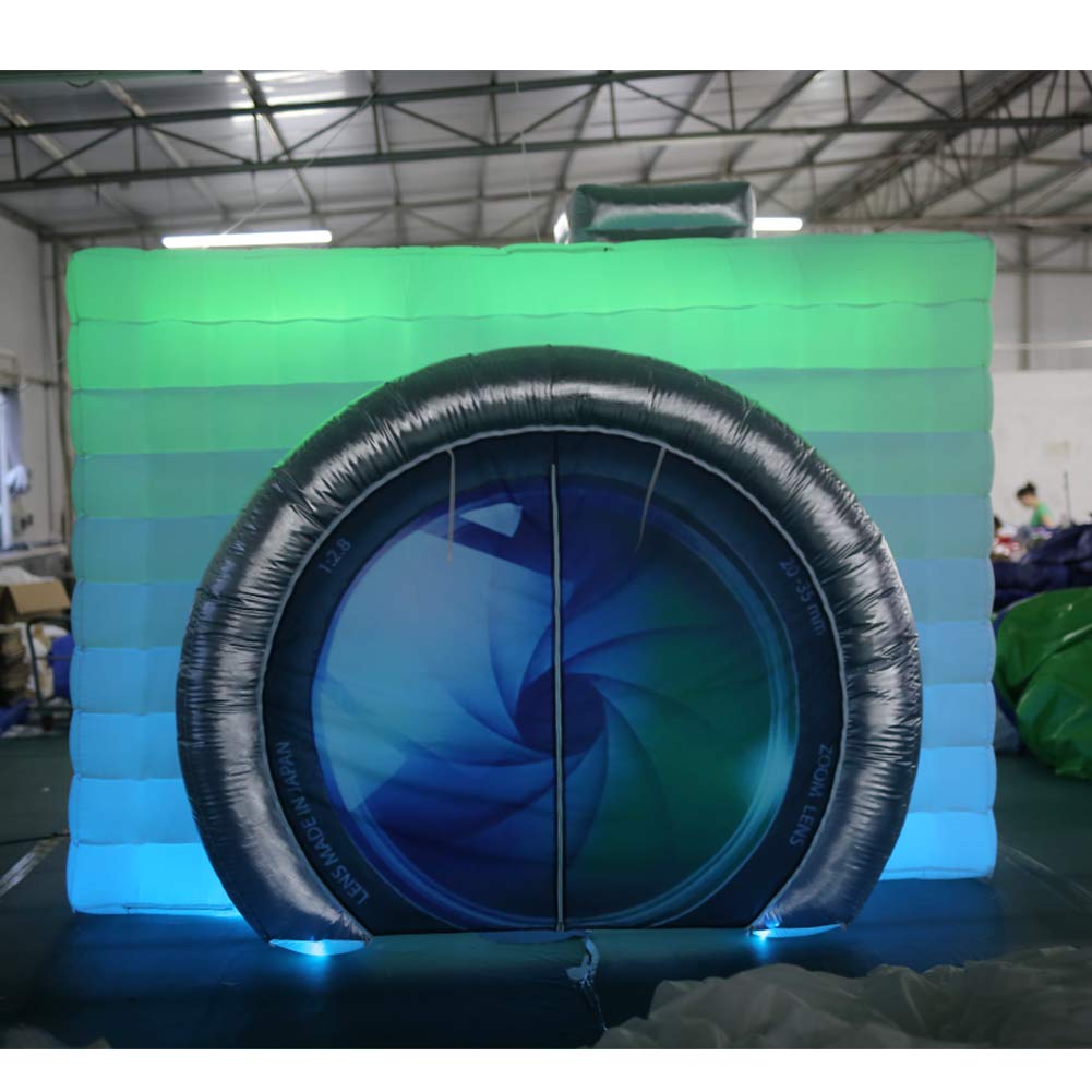 SAYOK Inflatable Party Tent Inflatable Nightclub White Inflatable Camera Photo Booth Enclosure Inflatable Cube Tent for Event, Show, Exhibition, Bars, Clubs, Tourism, Parties