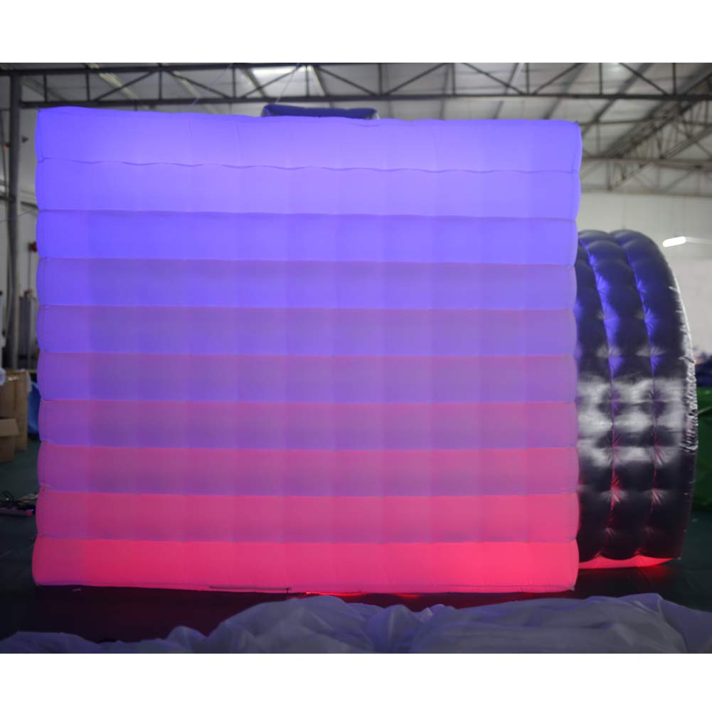 SAYOK Inflatable Party Tent Inflatable Nightclub White Inflatable Camera Photo Booth Enclosure Inflatable Cube Tent for Event, Show, Exhibition, Bars, Clubs, Tourism, Parties