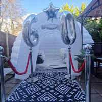 SAYOK Outdoor Portable Inflatable Igloo Dome Tent with Led Light for Party Wedding Event Camping
