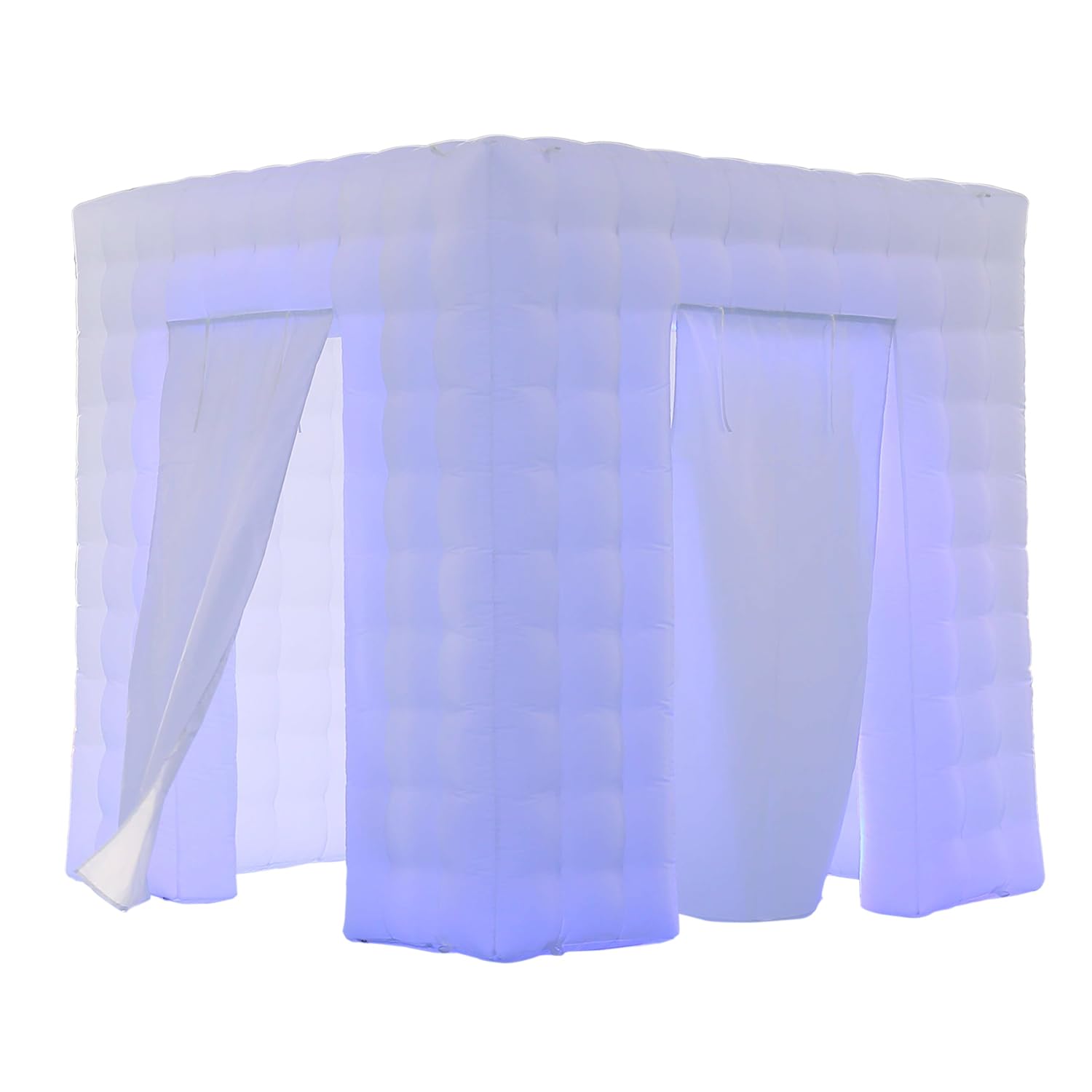 SAYOK Portable Inflatable Photo Booth Enclosure (White, Two Doors, 8.2x8.2x8.2ft), Photo Booth Tent with Air Blower and Remote Controller, Photo Booth Backdrop for Party Wedding Birthday Event